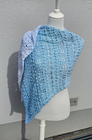 Häkelanleitung flaches oder asymmetrisches Dreieckstuch Liadan