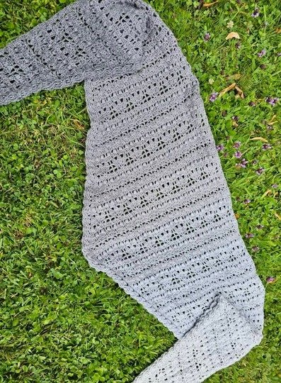 Häkelanleitung flaches oder asymmetrisches Dreieckstuch Liadan