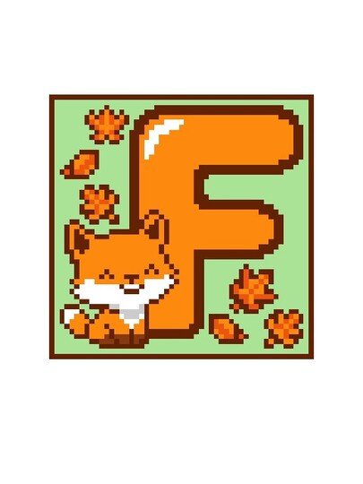 Häkelmuster * F - Fox * Grafik für C2C Decke