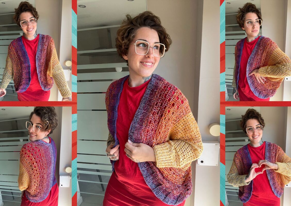 Häkelanleitung Jacke "ZIRKUSCLOWN"