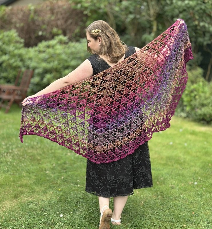 Häkelanleitung Stola "Floresta"