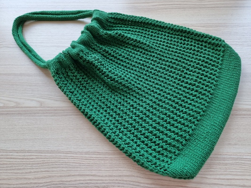 "Emerald Net Bag" - Strickanleitung Tasche im Netzmuster (PDF)