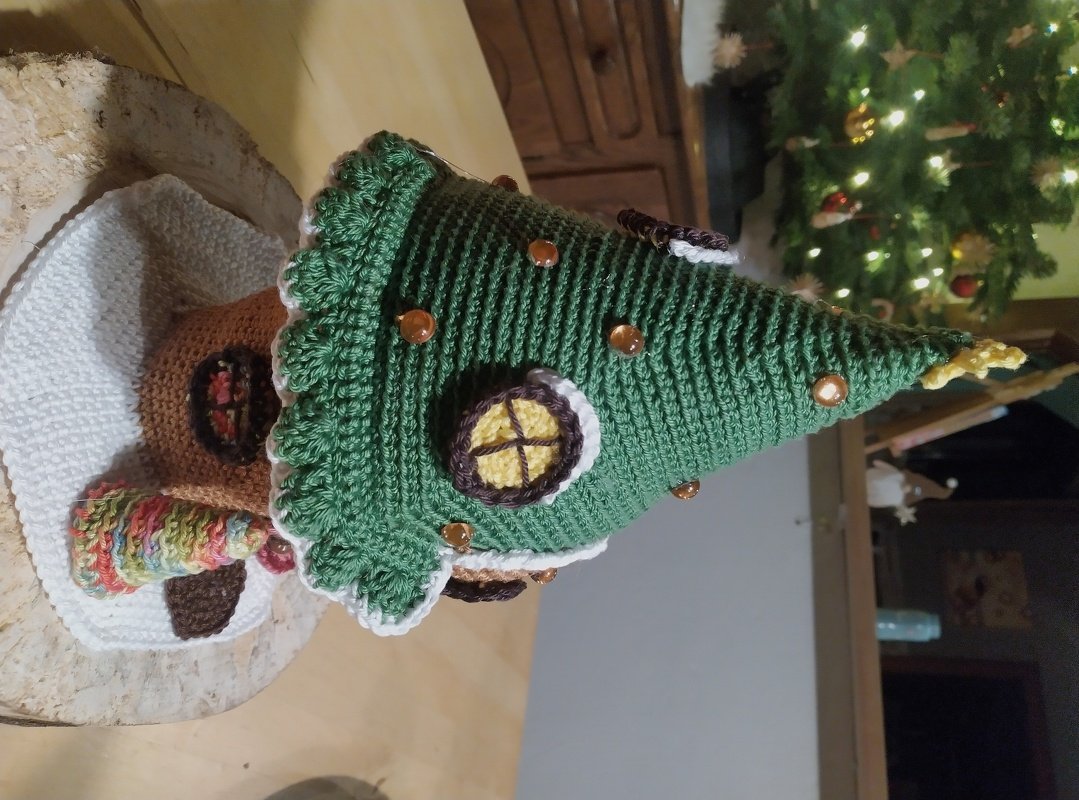 Häkelanleitung für ein Wichtelhaus Weihnachtsbaum - Bild 4