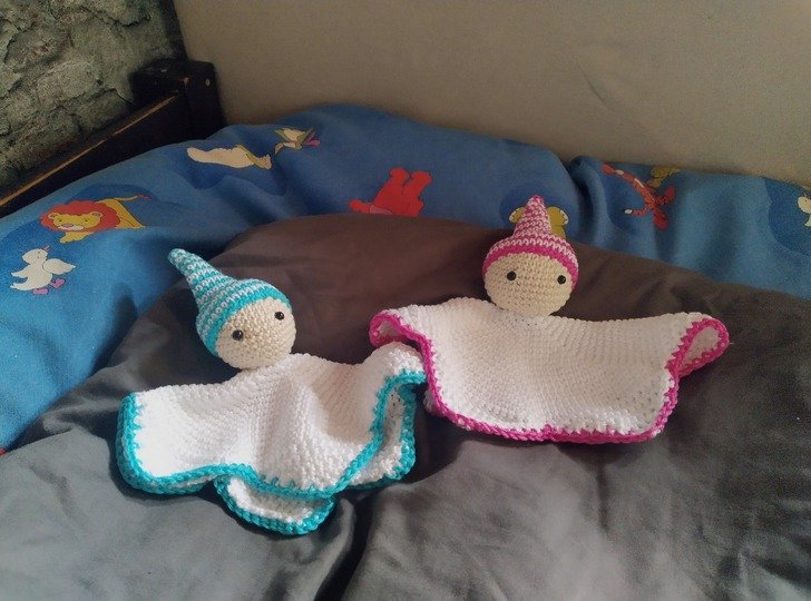 Häkelanleitung: Puppe und Schmusetuch in einem - ein ideales Baby-Geschenk