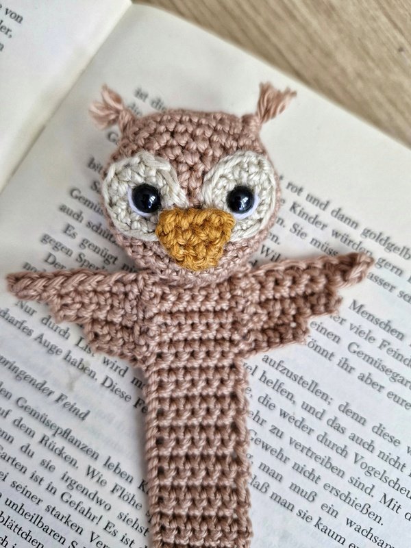 PDF Häkelanleitung Lesezeichen "Schlaue Eule" Amigurumi Bookmark - Bild 7