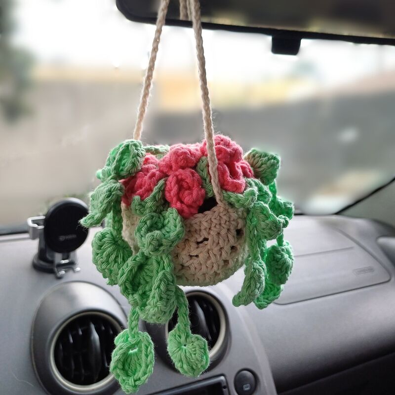 Häkelanleitung, Hängende Blumenkörbe - Bild 10