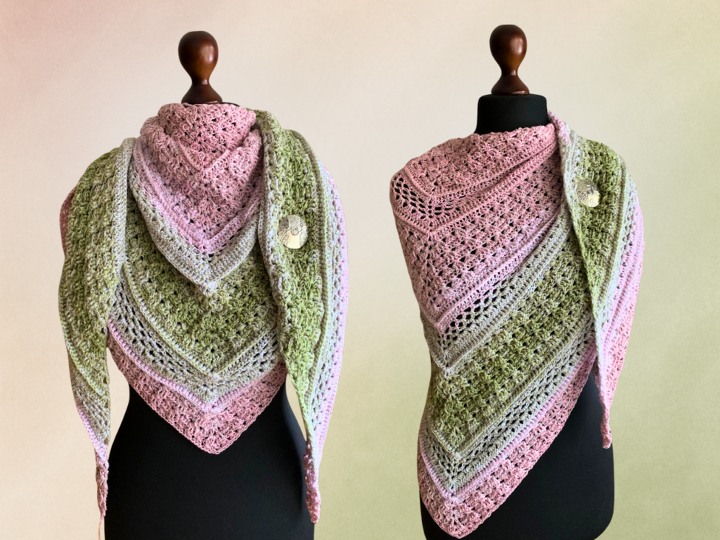 Flauschzauber-Häkelanleitung für ein kuscheliges Dreieckstuch - Bild 8