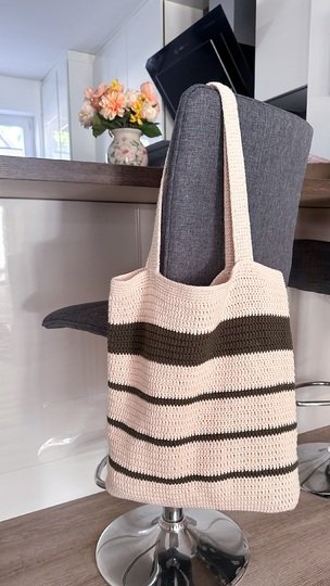 Shopper Tasche mit Innenfach - Häkelanleitung | Deutsch & Englisch