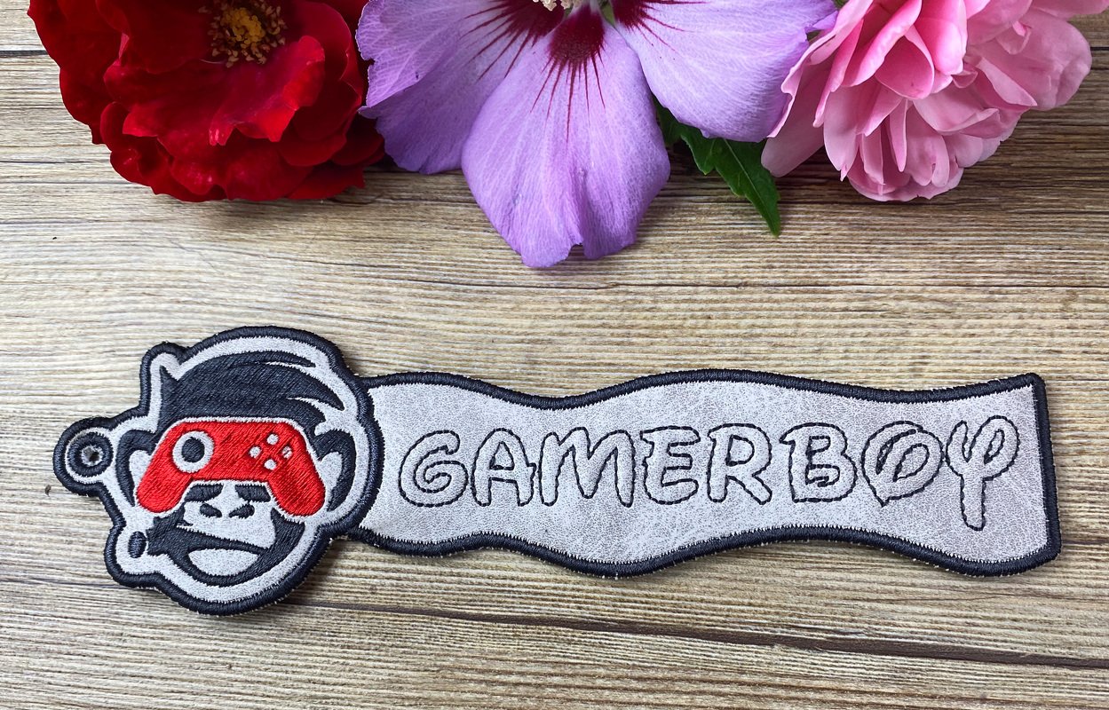 Stickdatei 3D-Anhänger GAMERBOY, Maschinenstickdatei - Bild 6