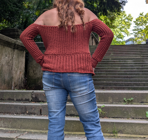 Crochet Pattern Cozy Rib Sweater