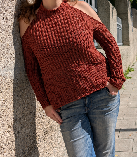 Crochet Pattern Cozy Rib Sweater