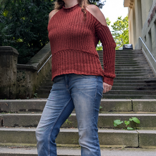 Crochet Pattern Cozy Rib Sweater