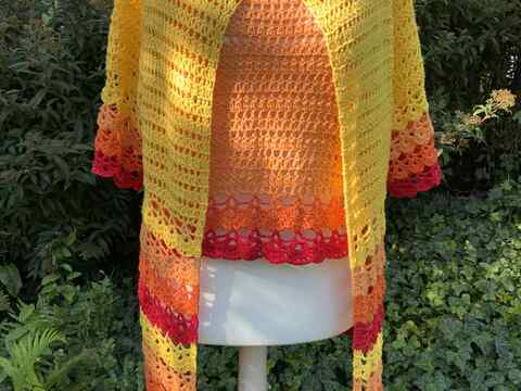 Häkelanleitung Twin Set Flamenco / 2 Anleitungen