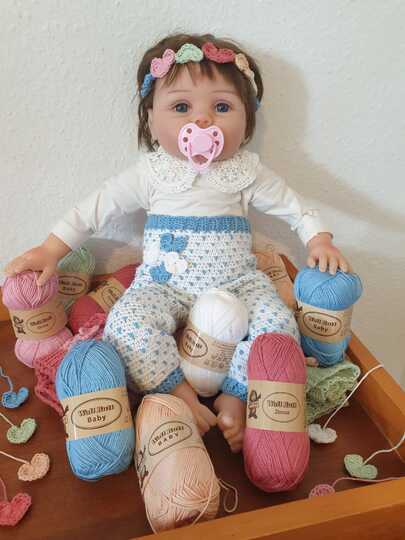Crochet pattern for baby trousers Sweethearts (German/English)