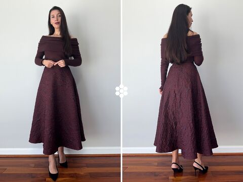 Rock Grace | PDF Schnittmuster mit Video-Tutorial | eleganter ½-Tellerrock