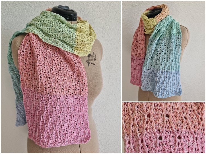 Häkelanleitung für den Spitzenschal "Samantha"