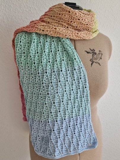 Häkelanleitung für den Spitzenschal "Samantha"