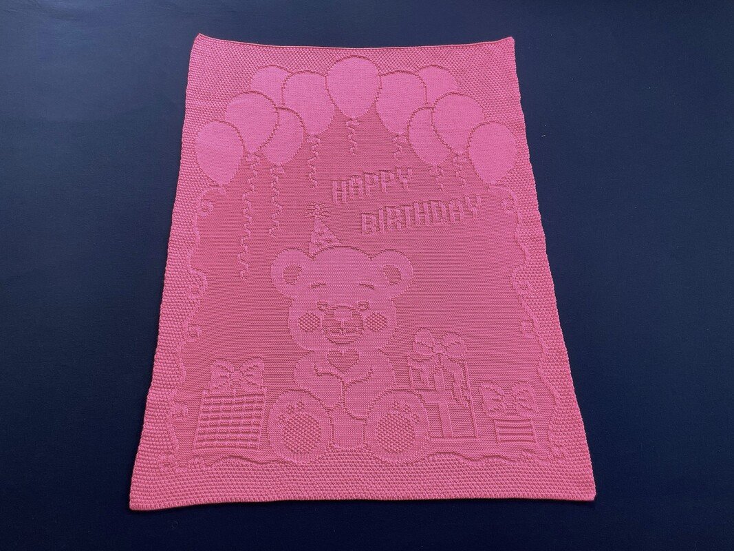 Knitting Pattern babyblanket "Happy Birthday" - Image 9