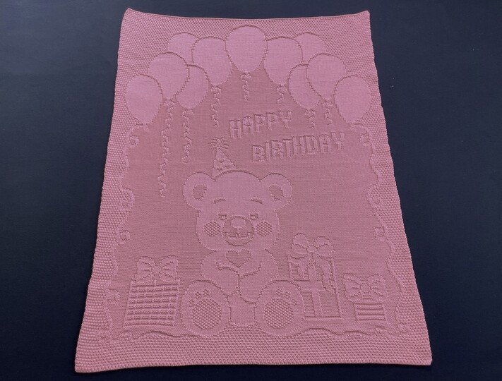 Knitting Pattern babyblanket "Happy Birthday"