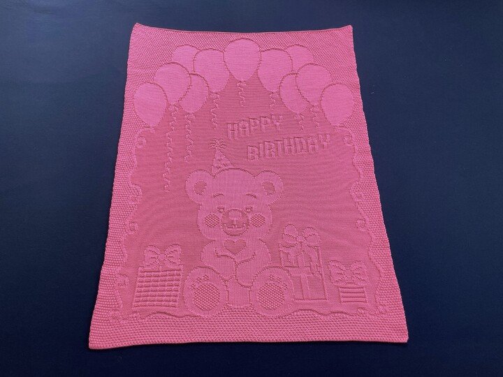 Strickanleitung Babydecke "Happy Birthday"