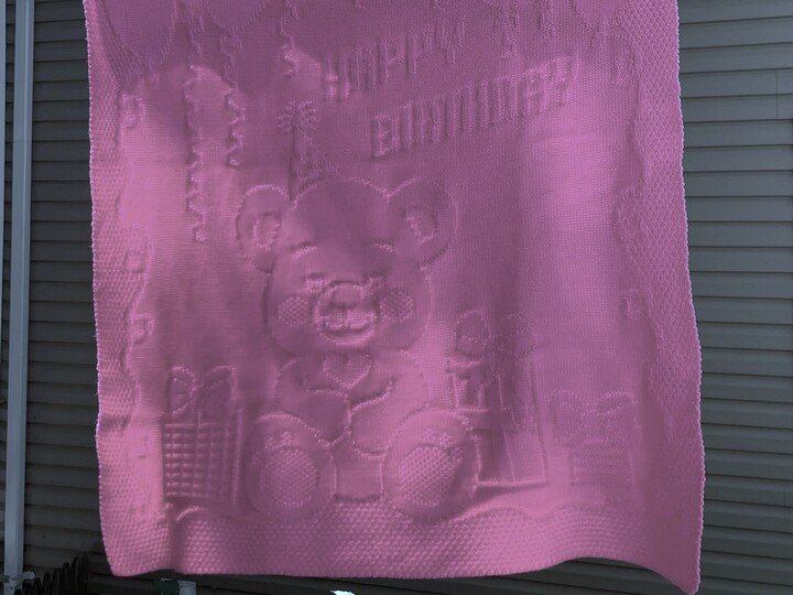 Strickanleitung Babydecke "Happy Birthday"