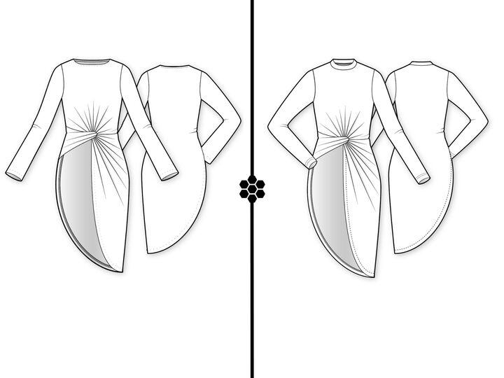 Pullover & Blouse Jasmine | PDF Sewing Pattern | Asymmetrical Twist Design