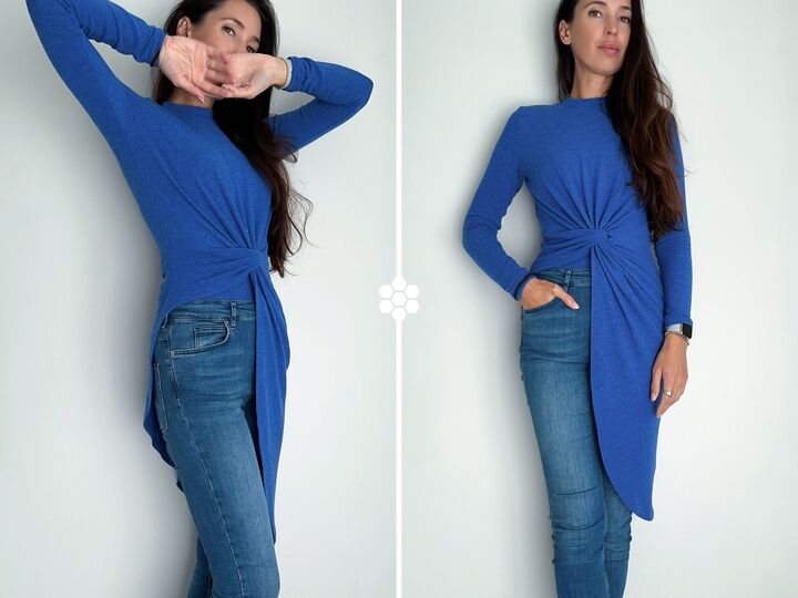 Pullover & Blouse Jasmine | PDF Sewing Pattern | Asymmetrical Twist Design