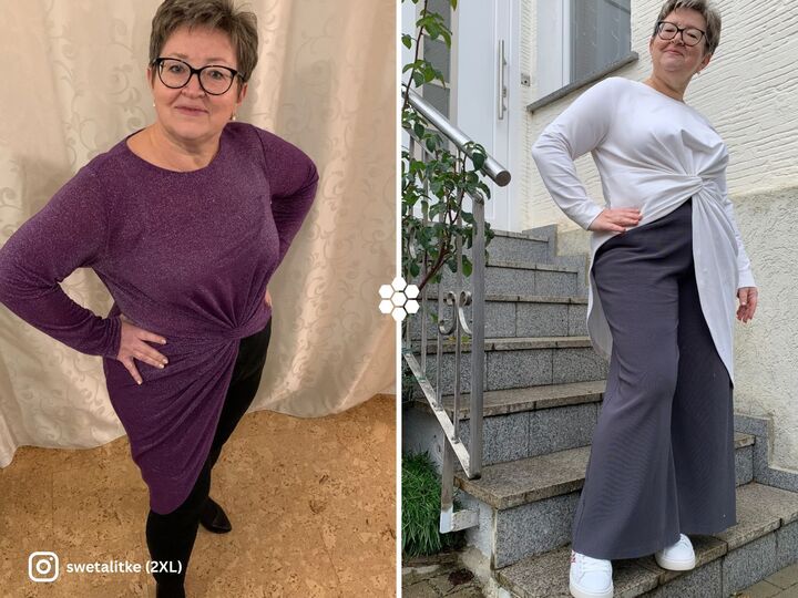 Pullover & Blouse Jasmine | PDF Sewing Pattern | Asymmetrical Twist Design