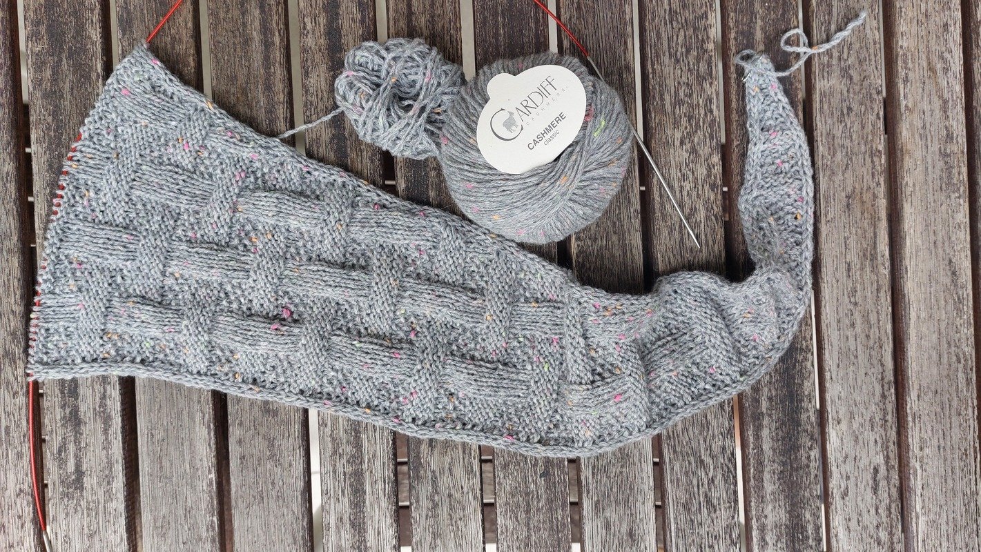 ELMA scarf, knitting pattern, onesize, adjustable