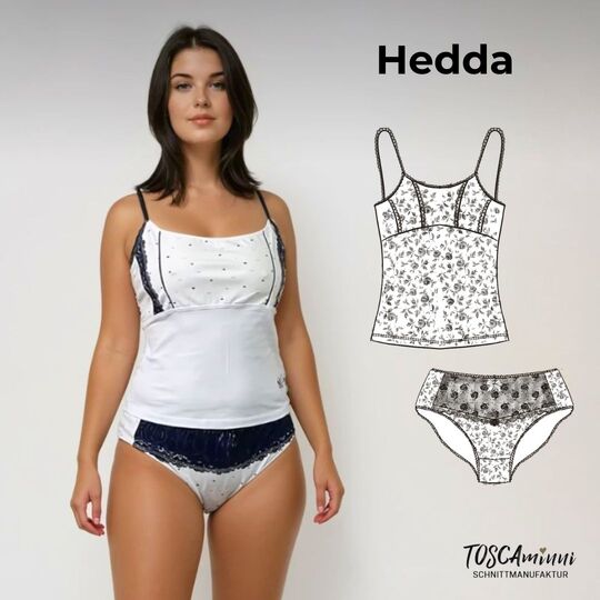 Schnittmuster Unterwäsche-Set Hedda Gr. 34-54