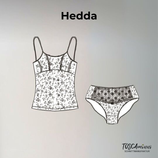 Schnittmuster Unterwäsche-Set Hedda Gr. 34-54