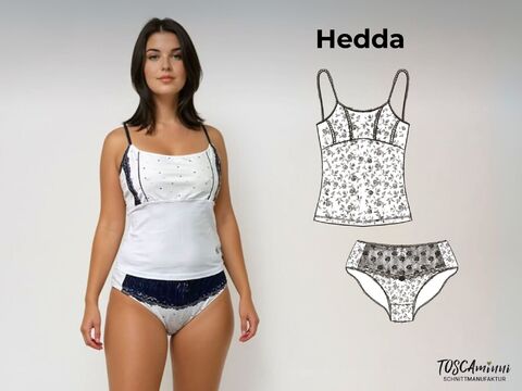 Schnittmuster Unterwäsche-Set Hedda Gr. 34-54