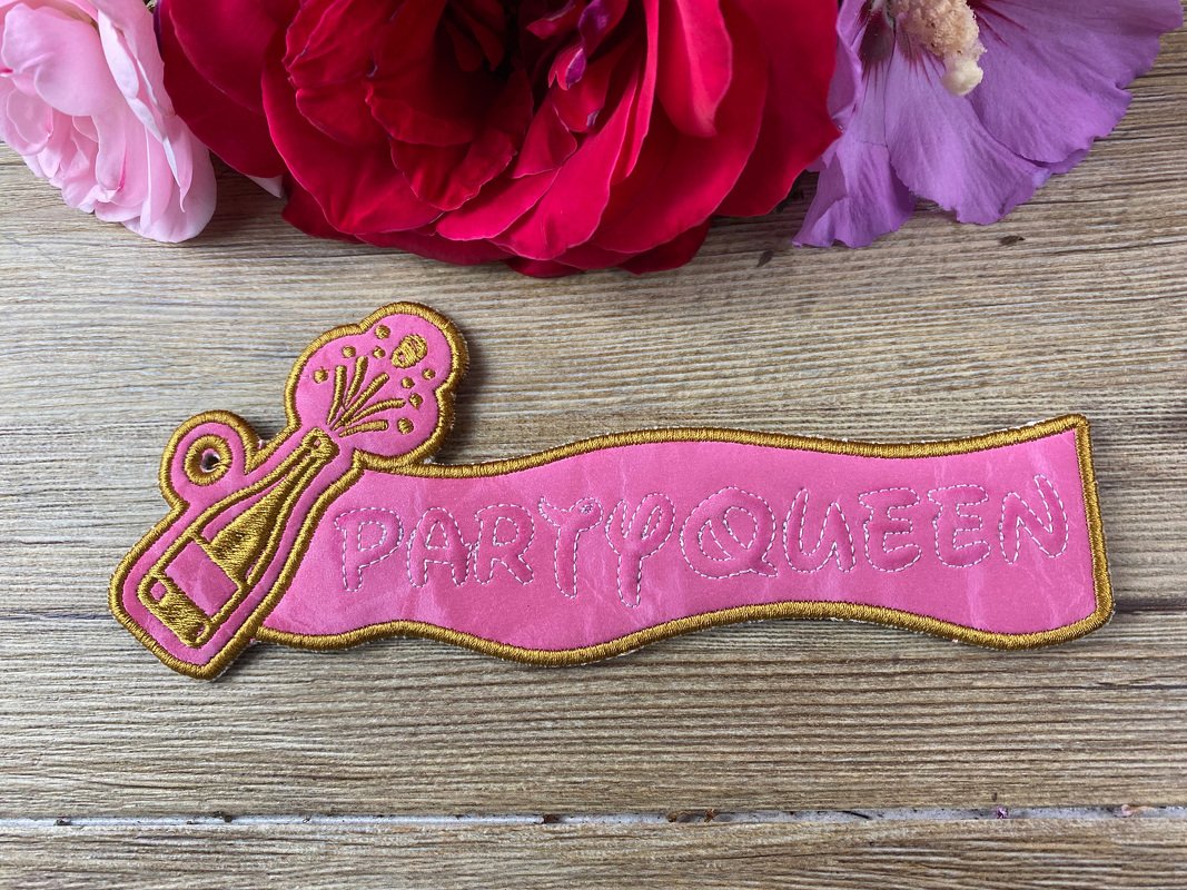 Stickdatei 3D-Anhänger Partyqueen - Bild 5