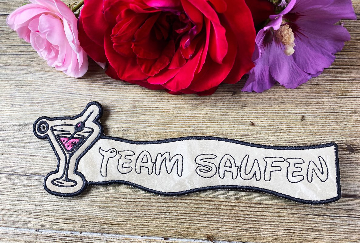 Stickdatei 3D-Anhänger TEAM Saufen - Bild 3