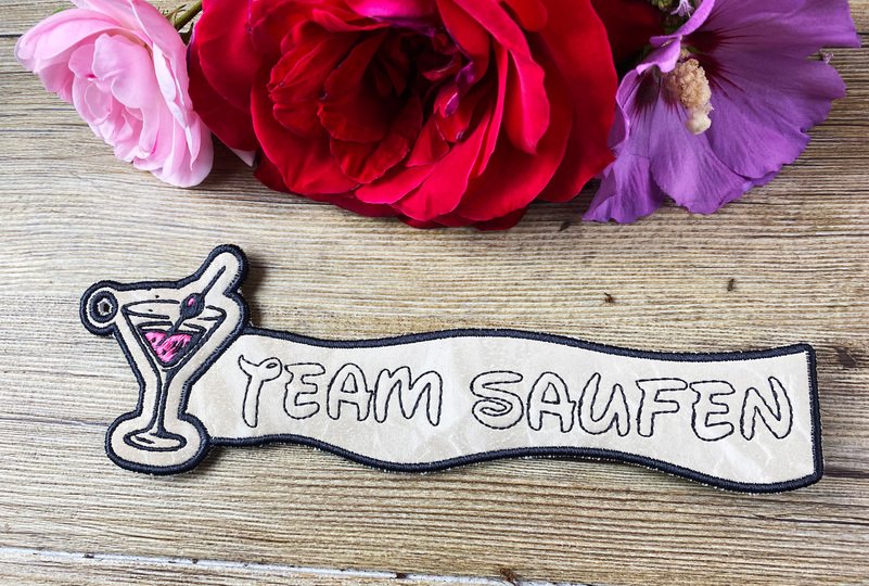 Stickdatei 3D-Anhänger TEAM Saufen