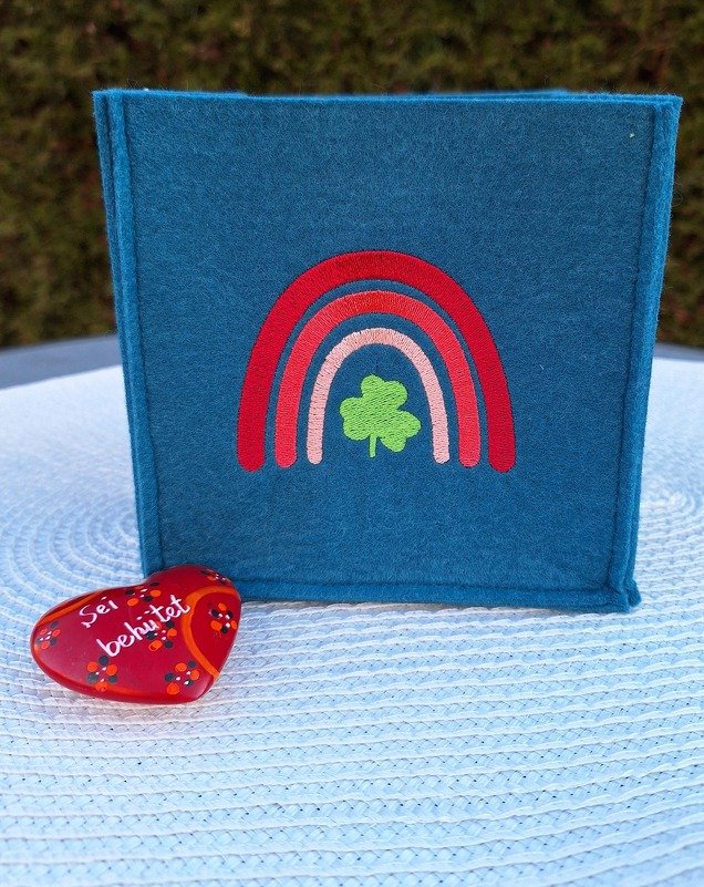 Stickdatei - Glücksbogen - Regenbogen - 3 Größen