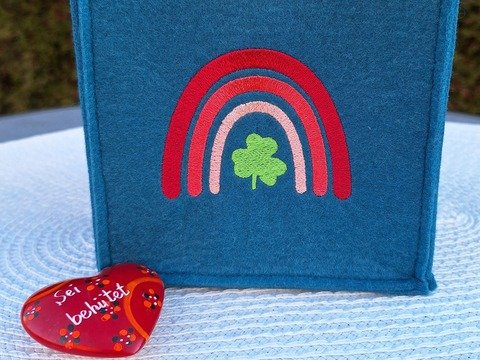 Stickdatei - Glücksbogen - Regenbogen - 3 Größen