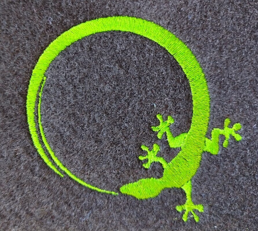 Stickdatei - Geko - Tier - 2 Größen