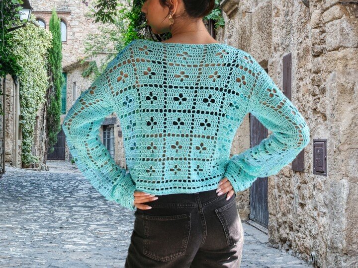 Whispers Crochet jacket – totally on trend PDF Download