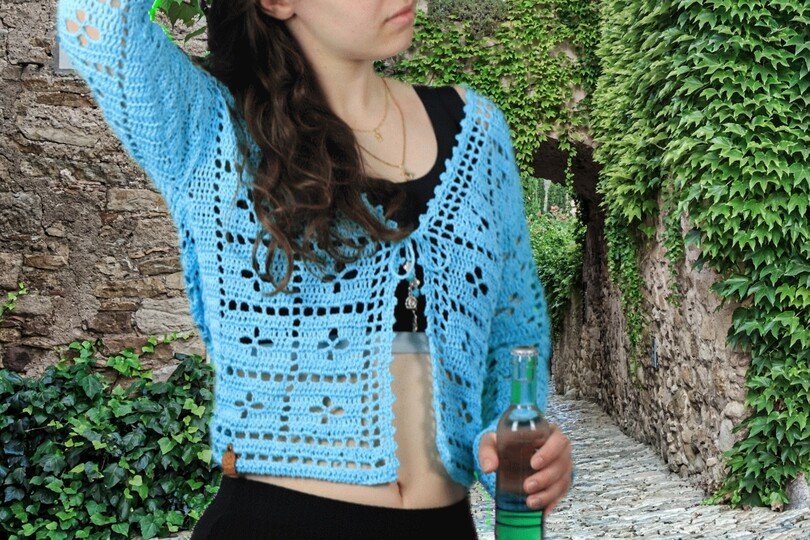 Whispers Crochet jacket – totally on trend PDF Download