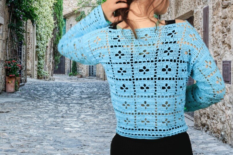 Whispers Häkel Jacke top aktuell Häkelanleitung Digitale PDF