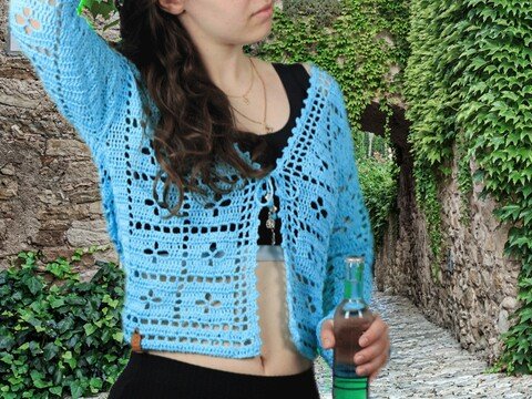 Whispers Crochet jacket – totally on trend PDF Download