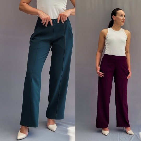 Schnittmuster Hose mit Ebenen, elegante Hose, Bügelfalten, Paspeltaschen