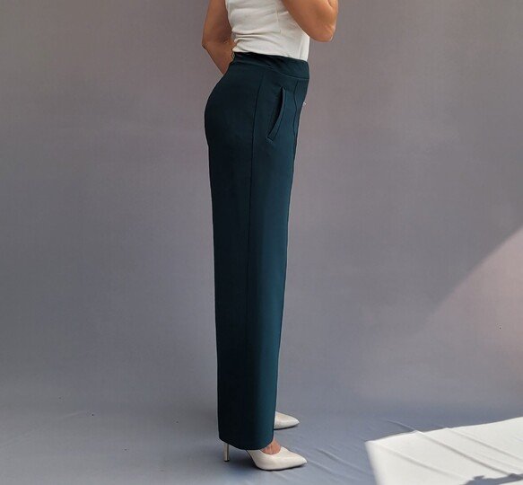 Schnittmuster Hose mit Ebenen, elegante Hose, Bügelfalten, Paspeltaschen