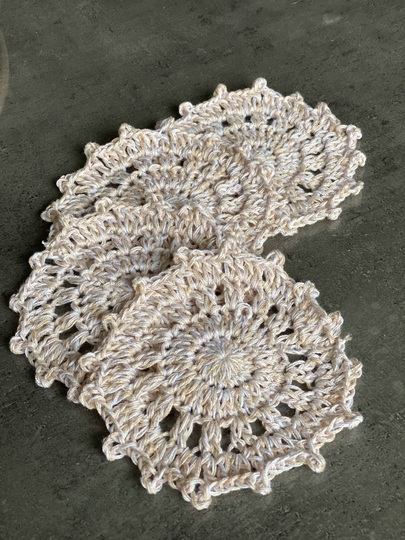 Häkelanleitung Untersetzer-Set