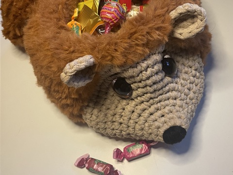 Igelkorb häkeln - süße Deko & Aufbewahrung für kleine Schätze