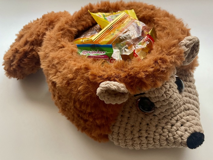 Igelkorb häkeln - süße Deko & Aufbewahrung für kleine Schätze