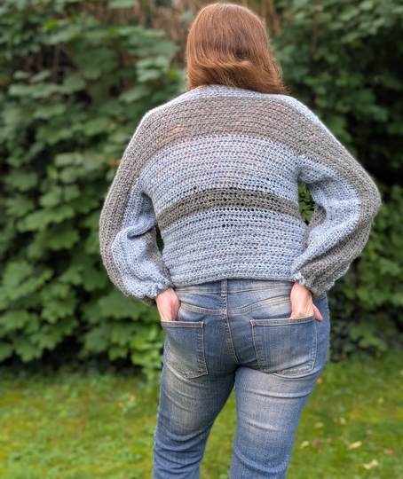 Häkelanleitung Pullover "Two Shades of Grey"