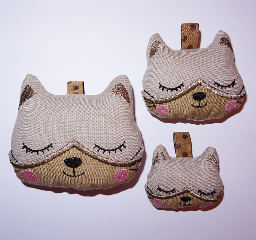 Stickdatei - Katze 1 ITH - in 3 Größen - Anhänger cute Schlüsselanhänger - Bild 5