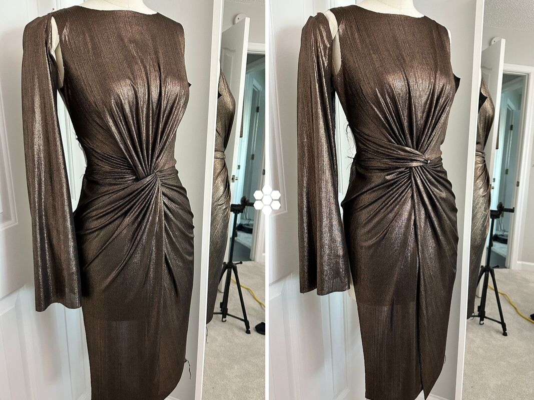 Kleid Jasmine | PDF Schnittmuster | elegantes Knoten Design| Gr.XXS-7XL - Bild 2